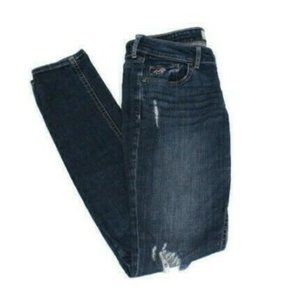 Hollister California Super Skinny Rip Blue Jeans